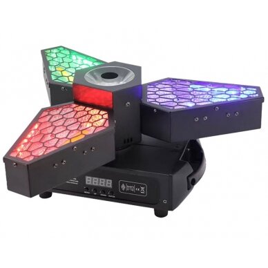 LED Light, 3x60W White Light, 36x3W RGB