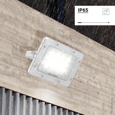 LED prožektorius, baltas, 100Lm/W, 10W, šalta balta šviesa 3