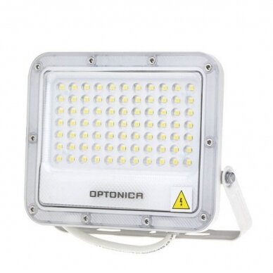 LED prožektorius, baltas, 100Lm/W, 50W, šilta balta šviesa 1 LED prožektorius, baltas, 100Lm/W, 50W, šilta balta šviesa 1