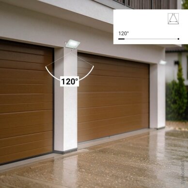 LED prožektorius, baltas, 90Lm/W, 100W, neutrali balta šviesa 4