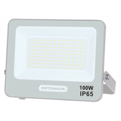 LED prožektorius, baltas, 90Lm/W, 100W, neutrali balta šviesa