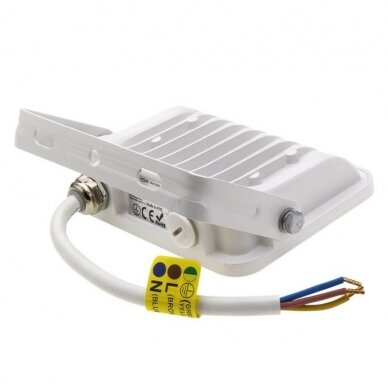 LED prožektorius, baltas, 90Lm/W, 20W, neutrali balta šviesa 2 LED prožektorius, baltas, 90Lm/W, 20W, neutrali balta šviesa 2