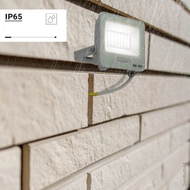 LED prožektorius, baltas, 90Lm/W, 30W, neutrali balta šviesa 5