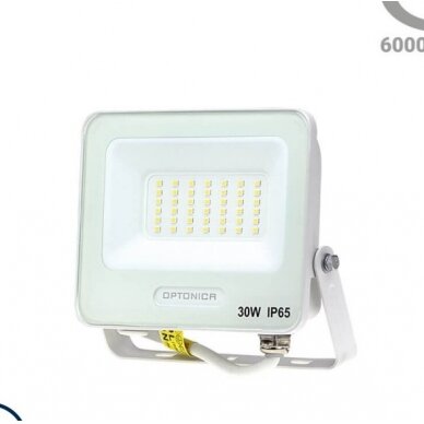 LED prožektorius, baltas, 90Lm/W, 30W, šilta balta šviesa 1