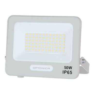 LED prožektorius, baltas, 90Lm/W, 50W, šalta balta šviesa LED prožektorius, baltas, 90Lm/W, 50W, šalta balta šviesa
