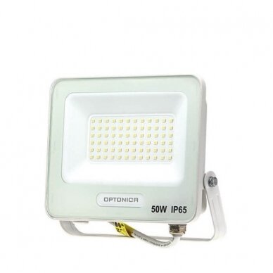 LED prožektorius, baltas, 90Lm/W, 50W, neutrali balta šviesa 1 LED prožektorius, baltas, 90Lm/W, 50W, neutrali balta šviesa 1