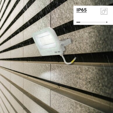 LED Floodlight, White, 90Lm/W, 50W, Warm Light 5