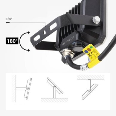 LED prožektorius, baltas, pieno spalvos lęšiai, 30W, neutrali balta šviesa 6 LED prožektorius, baltas, pieno spalvos lęšiai, 30W, neutrali balta šviesa 6