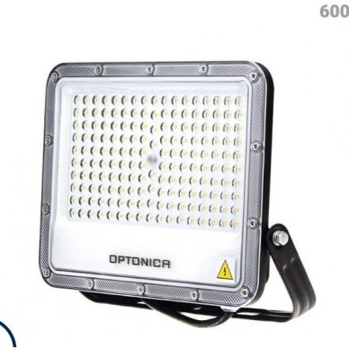 LED prožektorius, juodas, 100Lm/W, 100W, šilta balta šviesa 1 LED prožektorius, juodas, 100Lm/W, 100W, šilta balta šviesa 1