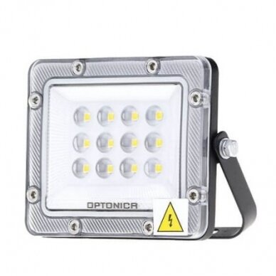 LED prožektorius, juodas, 100Lm/W, 10W, šalta balta šviesa 1 LED prožektorius, juodas, 100Lm/W, 10W, šalta balta šviesa 1