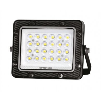 LED prožektorius, juodas, 100Lm/W, 20W, šilta balta šviesa