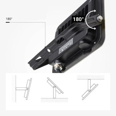 LED prožektorius, juodas, 100Lm/W, 30W, neutrali balta šviesa 3 LED prožektorius, juodas, 100Lm/W, 30W, neutrali balta šviesa 3
