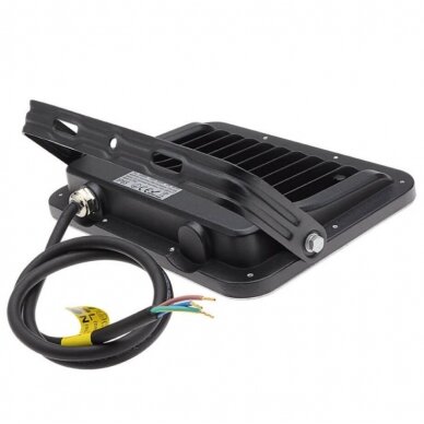 LED prožektorius, juodas, 100Lm/W, 50W, neutrali balta šviesa 2 LED prožektorius, juodas, 100Lm/W, 50W, neutrali balta šviesa 2