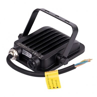 LED prožektorius, juodas, 10W, Žalia 1