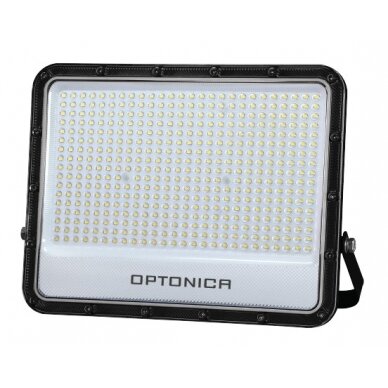 LED prožektorius, juodas, 140Lm/W, 300W, neutrali balta šviesa