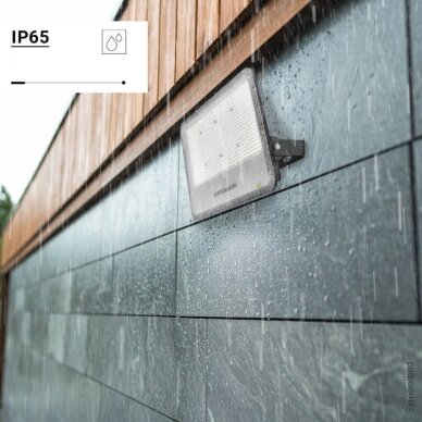 LED prožektorius, juodas, 140Lm/W, 400W, neutrali balta šviesa 6 LED prožektorius, juodas, 140Lm/W, 400W, neutrali balta šviesa 6