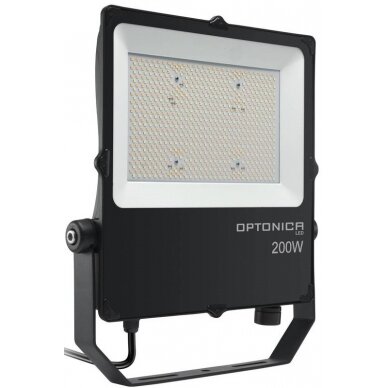 LED prožektorius, juodas, 200W, CCT 3000K-6000K