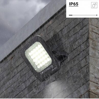LED prožektorius, juodas, 20W, šilta balta šviesa 3