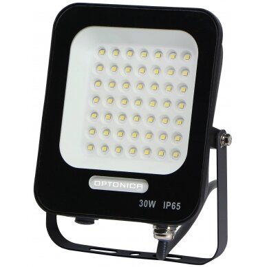 LED prožektorius, juodas, 30W, Žalia