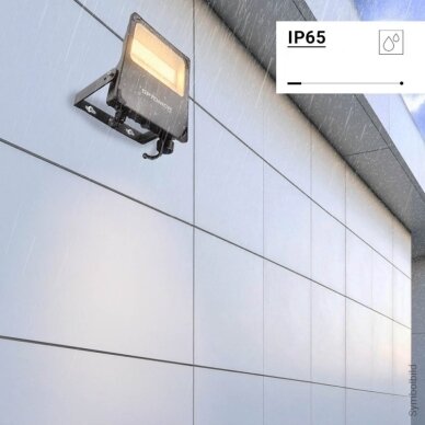 LED Floodlight, Black, 50W, CCT 3000K-6000K 4