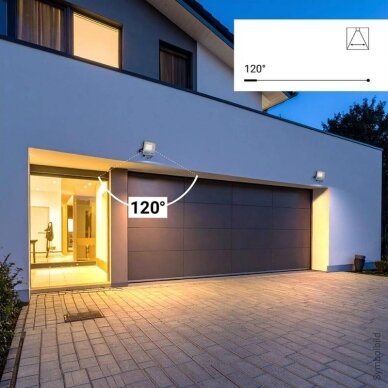 LED Floodlight, Black, 90Lm/W, 100W, CCT 3000K-6000K 3