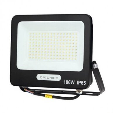 LED prožektorius, juodas, 90Lm/W, 100W, neutrali balta šviesa 1 LED prožektorius, juodas, 90Lm/W, 100W, neutrali balta šviesa 1