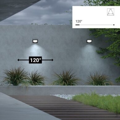 LED prožektorius, juodas, 90Lm/W, 10W, šalta balta šviesa 6 LED prožektorius, juodas, 90Lm/W, 10W, šalta balta šviesa 6