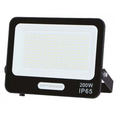 LED Floodlight, Black, 90Lm/W, 200W, Neutral Light