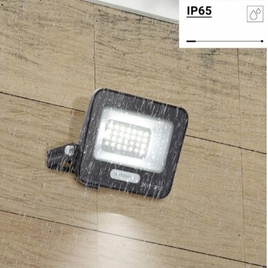 LED prožektorius, juodas, 90Lm/W, 20W, šilta balta šviesa 4