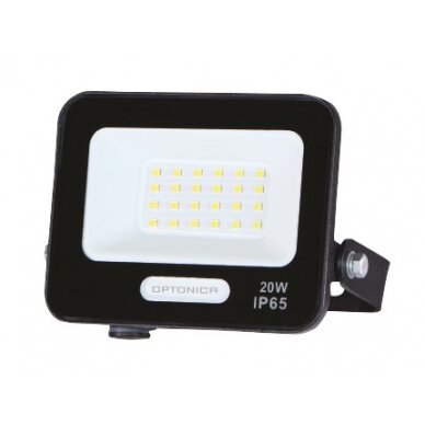 LED prožektorius, juodas, 90Lm/W, 20W, šilta balta šviesa LED prožektorius, juodas, 90Lm/W, 20W, šilta balta šviesa