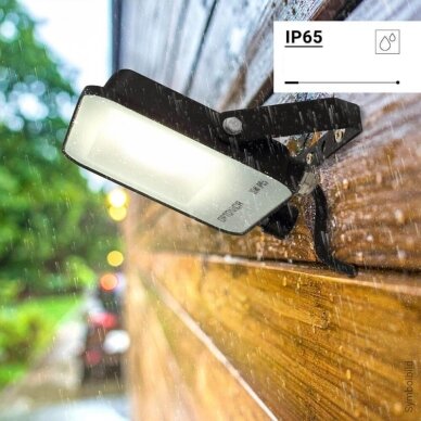 LED Floodlight, Black, 90Lm/W, 30W, CCT 3000K-6000K 4