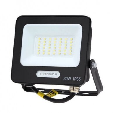LED prožektorius, juodas, 90Lm/W, 30W, neutrali balta šviesa 1