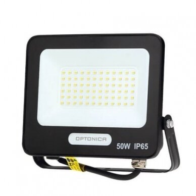 LED prožektorius, juodas, 90Lm/W, 50W, šilta balta šviesa 1 LED prožektorius, juodas, 90Lm/W, 50W, šilta balta šviesa 1