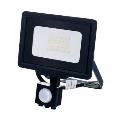 LED prožektorius, juodas, City Line, PIR jutiklis, 30W, šilta balta šviesa LED prožektorius, juodas, City Line, PIR jutiklis, 30W, šilta balta šviesa