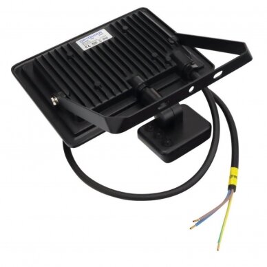 LED Floodlight, Black, City Line, PIR Sensor, Cable 70cm, 30W, Warm Light 2