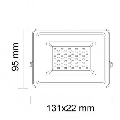 LED Floodlight, Black, Premium Line, 5 Years Warranty, 10W, White Light 2