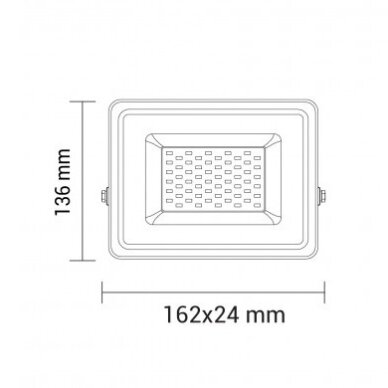 LED Floodlight, Black, Premium Line, 5 Years Warranty, 20W, White Light 2