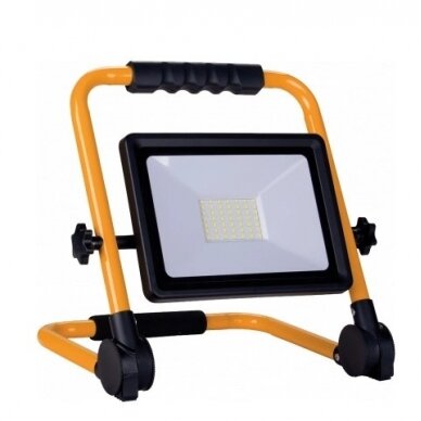 LED prožektorius, nešiojamas, 50W, šalta balta šviesa 1