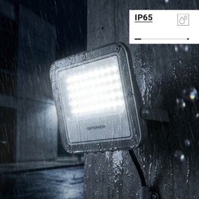 LED Floodlight, Grey, 100Lm/W, 30W, Neutral Light 7