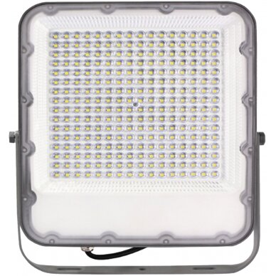 LED prožektorius, pilkas, 300W, neutrali balta šviesa