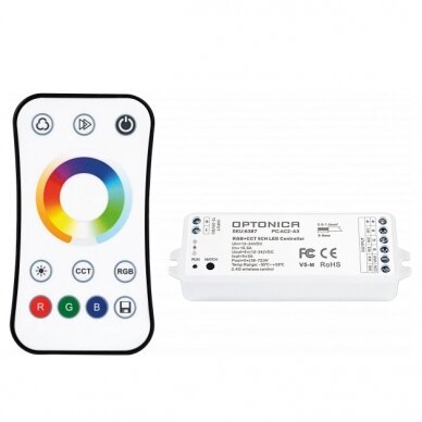 LED RGB CCT Controller, 12-24V, 3A/Ch, 5 Channels, with Remote Console, 3 Years Warranty 1