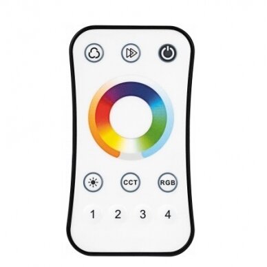 LED RGB CCT Universal Remote Control Console, 4 Zones, White 1