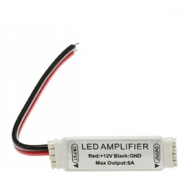 LED RGB Strip Mini Amplifier, 5-24V, 12A 1
