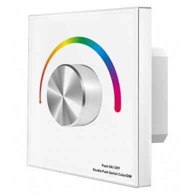 LED RGB Constant Voltage Controller, 24V, 4A/Ch, 3 Channels, White