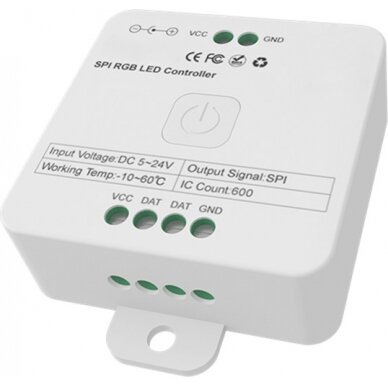 LED RGB SPI Controller, 5-24V, Remote Control, Bluetooth