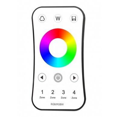 LED RGB/RGBW Remote Control Console, 4 Zones, RF 2.4G, R8, White