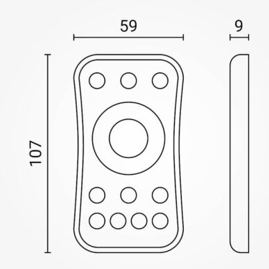 LED RGB/RGBW Remote Control Console, 4 Zones, RF 2.4G, R8, White 1