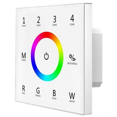 LED RGBW DMX Controller, 4 Zones, Remote Control