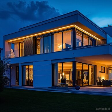 LED S-juosta, 7.2W/m, 720Lm/m, 12V, IP65, šilta balta šviesa 3
