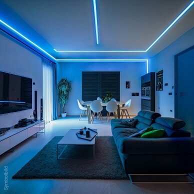 LED S-juosta, 7.2W/m, 720Lm/m, 12V, mėlyna šviesa 3